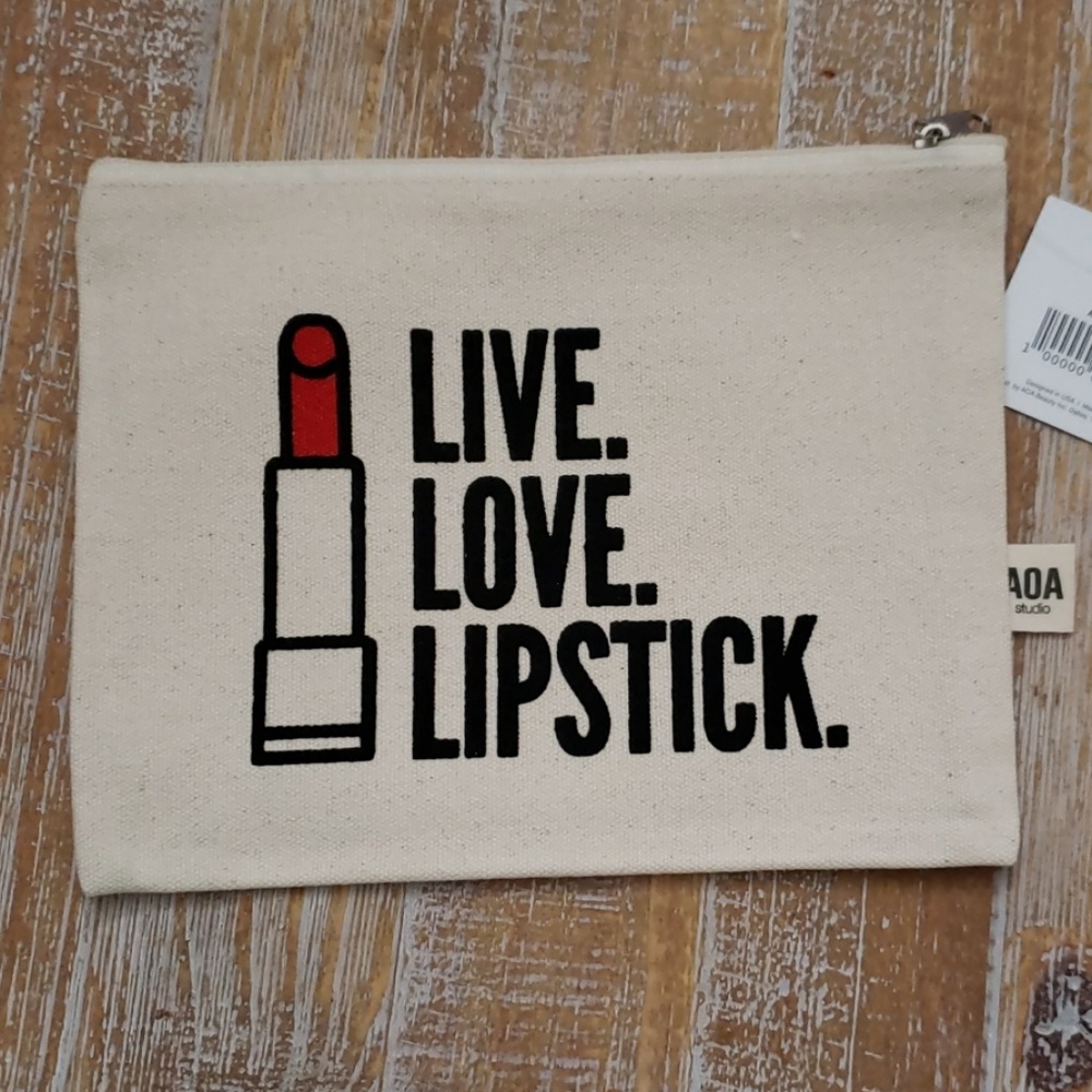 Cute canvas makeup bag